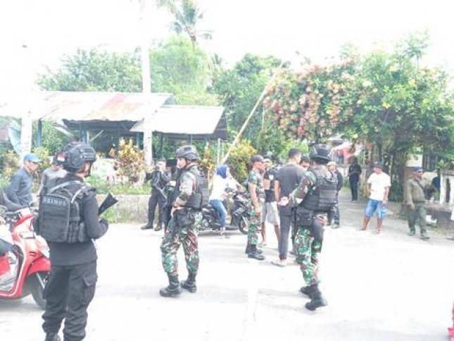 Satgas Yonarmed 1 Kostrad Laksanakan Pengamanan Karya Bakti Sapa Umat di Maluku