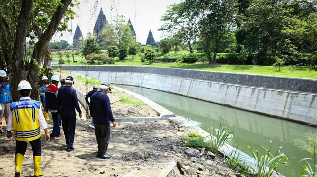 Lindungi Kawasan Candi Prambanan, Kementerian PUPR Bangun Groundsill Sungai Opak