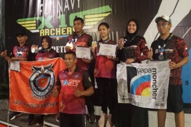 Atlet Panahan Brigif 2 Marinir Ukir Prestasi Piala Fly Navy X10 Archery Competition