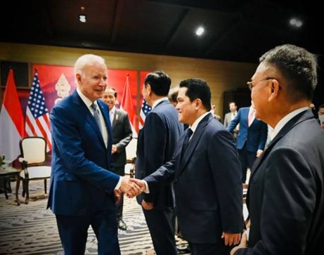 Dampingi Presiden Jokowi Bertemu Presiden AS Joe Biden, Menteri Erick: AS Dukung Indonesia Jadi Pusat Pertumbuhan Ekonomi Dunia 