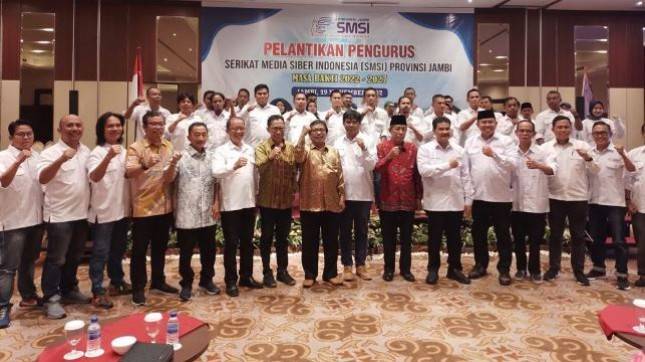 Berikut Susunan Pengurus SMSI Jambi yang Baru Dilantik