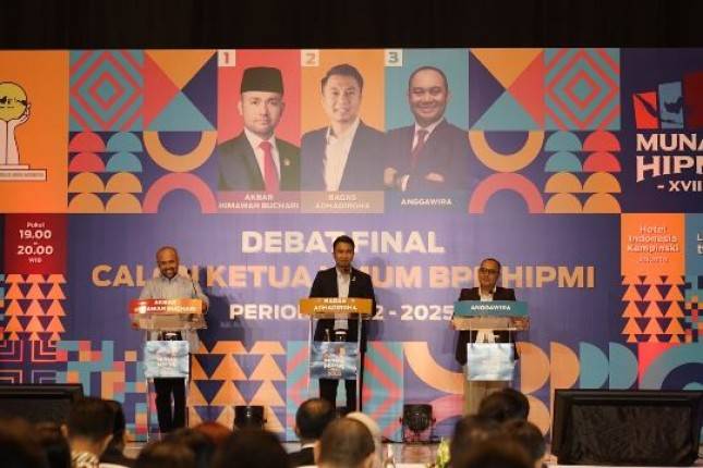 Tiga Caketum BPP HIPMI 2022-2025 Adu Gagasan di Debat Final