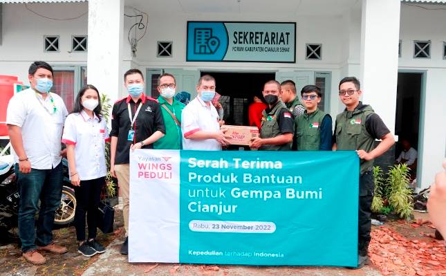 Percepat Bantuan Korban Gempa Cianjur, Yayasan Wings Peduli Kolaborasi Berbagai Pihak dan Kerahkan Jaringan Distribution Center