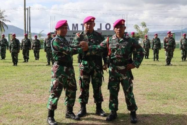 Komandan Puslatpurmar 8 Teluk Ratai Kukuhkan Bintara Utama