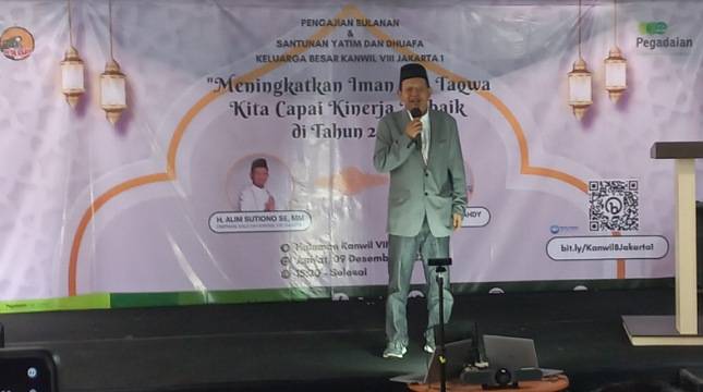 Tingkatkan Iman dan Taqwa, Pengajian Bulanan Pegadaian Kanwil VIII Dihadiri 500 Anak Yatim dan Kaum Dhuafa