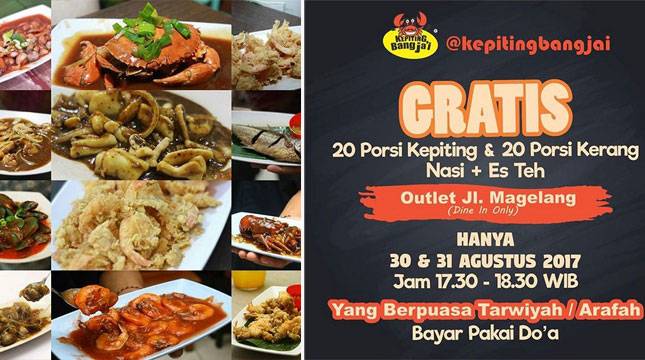 Bayar Pakai Doa, Rumah Makan Ini Gratiskan Bagi yang Berpuasa Arafah