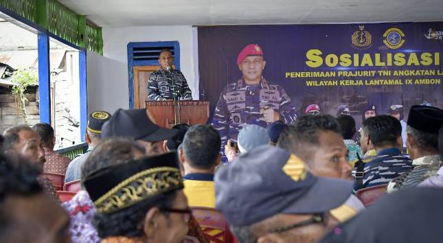 Bangun Pertahanan Wilayah Maritim dan Pendidikan Masyarakat, Danlantamal IX Sosialisasi Rekrutmen Prajurit