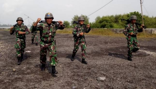 Uji ketahanan Fisik Prajurit Kima Menkav 2 Marinir Laksanakan Cross Country