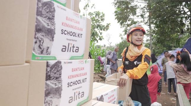 Peduli Pendidikan Anak-anak Penyintas Gempa, Alita Bersama DMC Dompet Dhuafa Distribusi Perangkat Sekolah