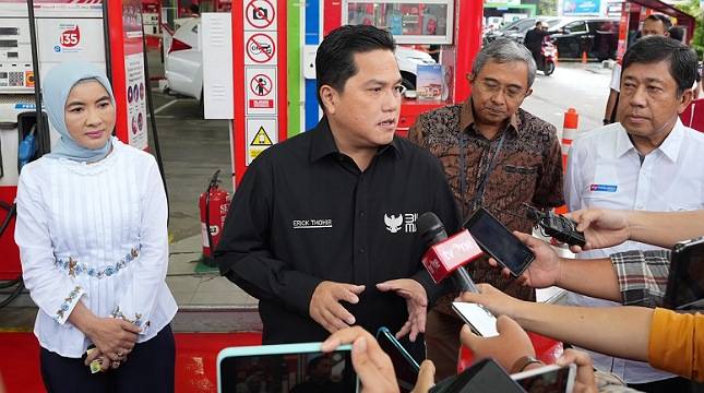 Harga Pertamax Turun, Erick Thohir: Pertalite Tetap Disubsidi