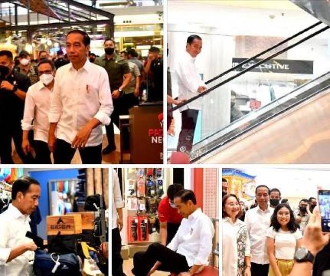 Presiden Jokowi Kunjungi Pusat Perbelanjaan Guna Cek Aktivitas Perekonomian