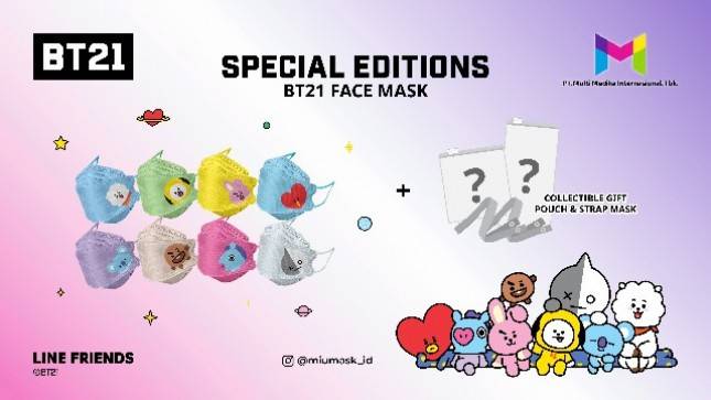 Yuk Intip Masker Kerjasama  BT21 dengan Multi Medika Internasional