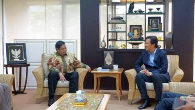 Temui Menteri Airlangga, CEO LG International Bahas Pemanfaatan Gas Pabrik Petrokimia 