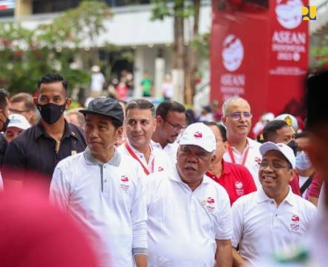 Menteri  PUPR Basuki Dampingi Presiden Jokowi Buka Kick Off Keketuaan ASEAN Indonesia 2023
