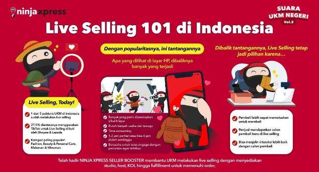 Ninja Xpress Fasilitasi Shipper Dalam Melakuikan Live Selling