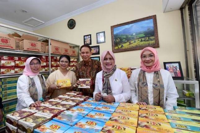 Ibu Iriana Jokowi dan Anggota OASE KIM Kunjungi Kampung Sentra Bakpia Pathuk