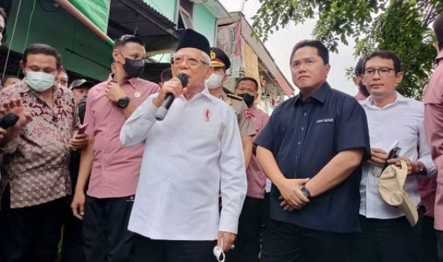 Wapres Ma&rsquo;ruf Amin Serahkan Bantuan Korban Kebakaran Plumpang