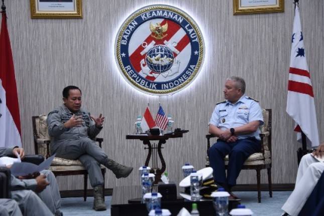 Kepala Bakamla RI Terima Kunjungan US Coast Guard Bahas Confidence Building Measure