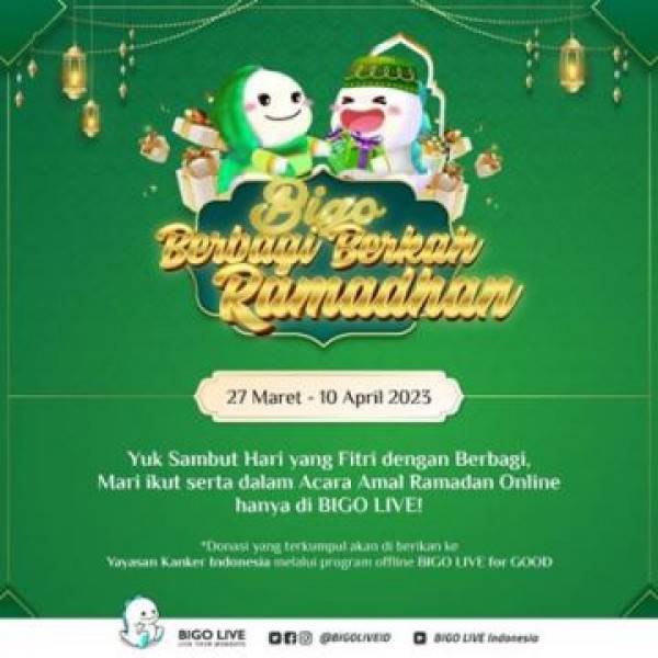 Bigo Live Selenggarakan Penggalangan Dana 'Bigo Live for Good' Dukung YKI  Selama Ramadhan