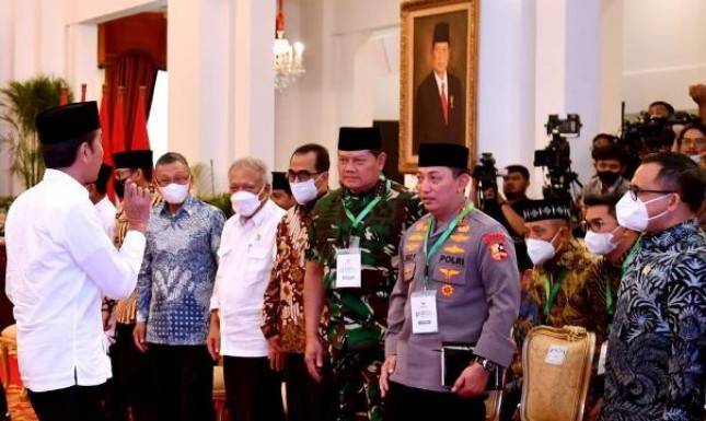 Panglima TNI Laksamana Yudo Margono Hadiri Penyerahan Zakat kepada Baznas oleh Presiden RI  Joko Widodo