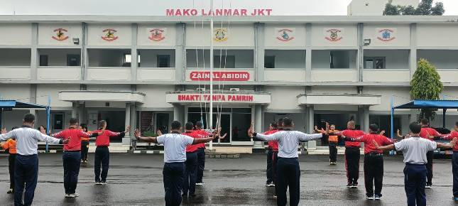 Senam Lien Tien Kung, Kebugaran Tubuh Prajurit dan PNS Lanmar Jakarta Tetap Terjaga