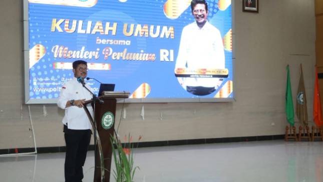 Mentan Dorong Mahasiswa Polbangtan Jadi Pionir Pertanian 