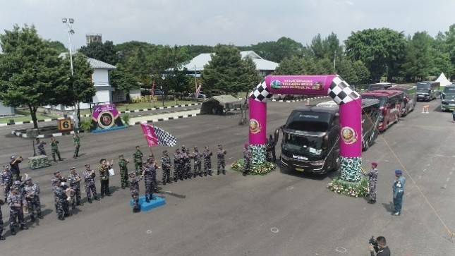 1942 Prajurit, PNS Beserta Keluarga Besar Marinir berangkat Mudik Bersama 