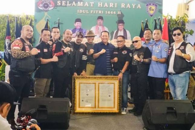 Ketum IMI Halal Bihalal Bersama Komunitas Motor Besar