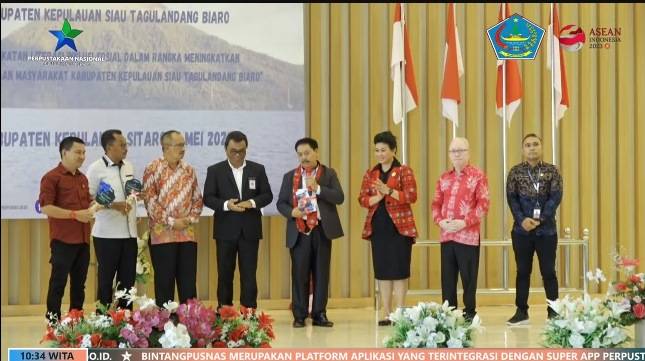 Diresmikan Bupati evangelian Sasingen, Perpustakaan Sitaro Sulut Jadi Sarana Penting Kembangkan Kualitas Manusia