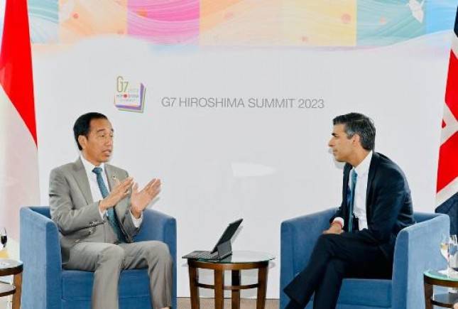 Presiden Jokowi Gelar Pertemuan Bilateral dengan PM Inggris Rishi Sunak