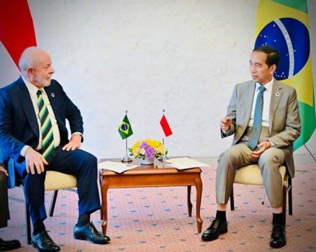 Presiden Jokowi dan Presiden Brasil  Lula da Silva Bahas Peningkatan Kerja Sama Indonesia-Brasil