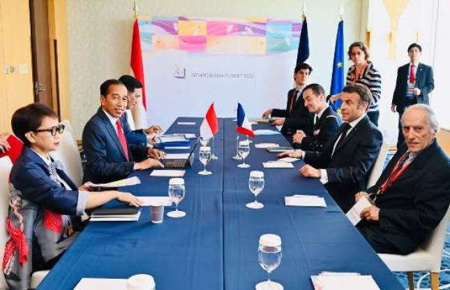 Empat Poin Pembahasan Presiden Jokowi Saat Bertemu Presiden Prancis Emmanuel Macron