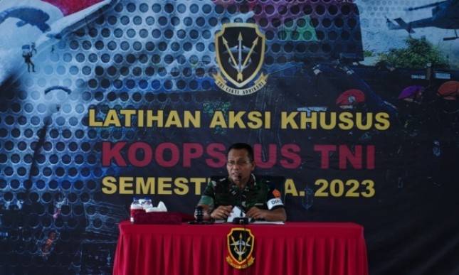 Dankoopssus TNI  Mayjen TNI Joko P. Putranto : TNI Siap Atasi Aksi Terorisme Mulai Dari Penangkalan, Penindakan, Sampai Dengan Pemulihan