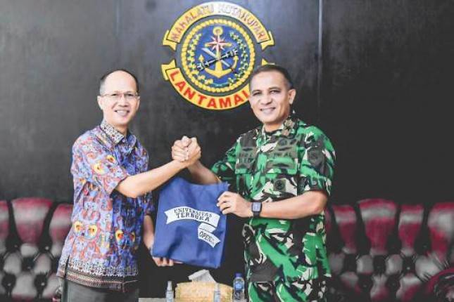 Danlantamal IX  Brigjen TNI (Mar) Said Latuconsina Terima Audiensi Direktur Universitas Terbuka