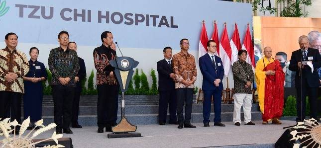 Resmikan RS Tzu Chi, Presiden Jokowi  Imbau Masyarakat Berobat di Dalam Negeri