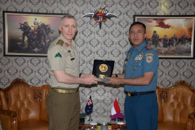 Dankormar Mayjen TNI (Mar) Nur Alamsyah Terima Kunjungan Delegasi SOCAUST