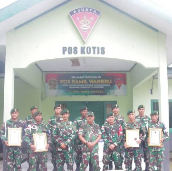 Satgas Yonarmed 1 Kostrad Kembali Peroleh Penghargaan dari Pangdam XVI/Pattimura