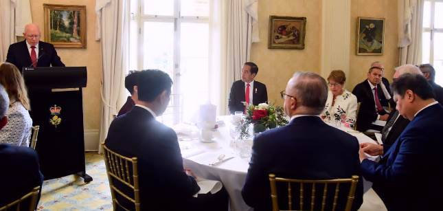 Bertemu Ketua Oposisi Australia, Presiden Jokowi Bahas Peningkatan Kerja Sama Strategis Kedua Negara
