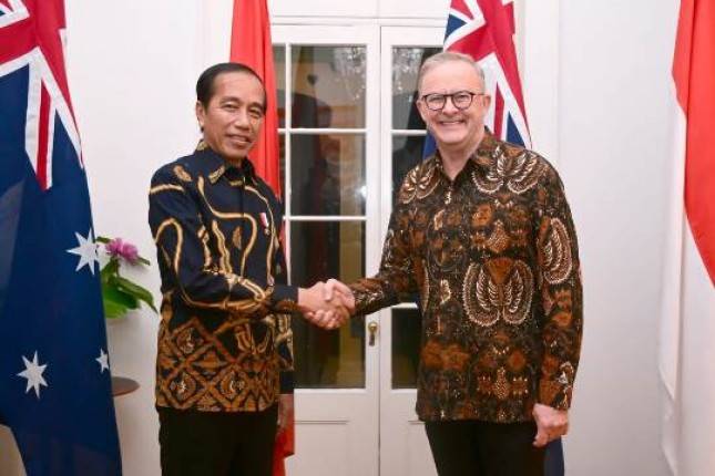 Presiden Jokowi Nikmati Jamuan Makan Malam Bersama PM Albanese