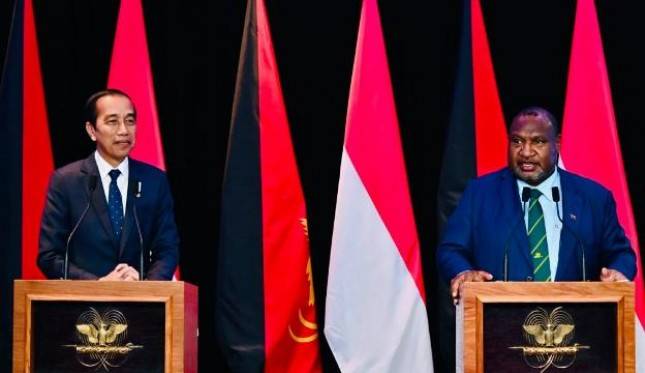 Presiden Jokowi dan PM Marape Bahas Peningkatan Kerja Sama Indonesia-PNG