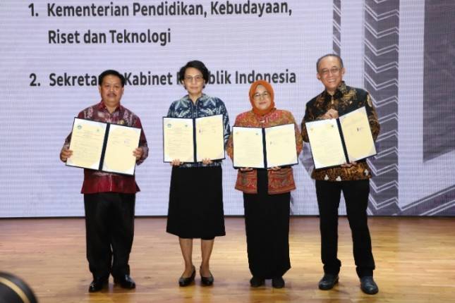 Perpusnas, Kemendikbudristek, dan Setkab Sepakat Tingkatkan SDM Lewat Literasi