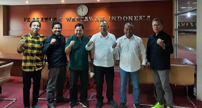 Mantan  Wartawan, Anggota Bawaslu RI Totok Hariyono Berkunjung ke PWI Pusat