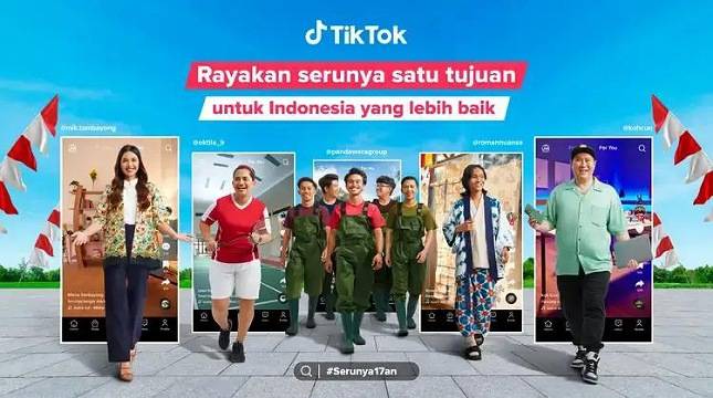 Rayakan HUT RI ke-78, TikTok Ajak Masyarakat Indonesia Berjuang Capai Satu Tujuan Demi Indonesia Lebih Baik