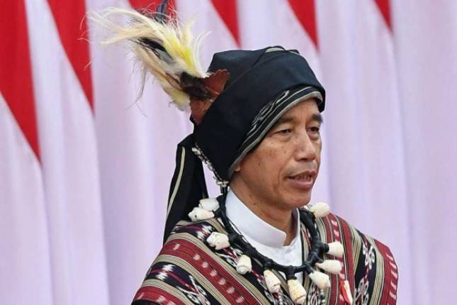 Presiden Jokowi Kenakan Baju Adat Tanimbar di Sidang Tahunan MPR