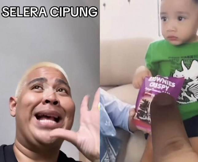 Potret Lucu Cipung Ngemil Brownies Crispy Menjadi Sorotan. Gilang Samiadji: 'Gemes ya, Sekarang Mau Racunin Apalagi?'