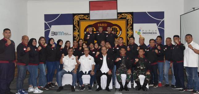 Wadan Kormar Brigjen TNI (Mar) Suherlan Hadiri Pelepasan Atlit PB PABSI