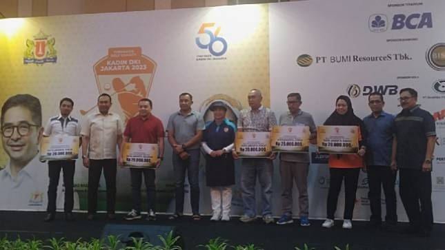 KADIN DKI Bantu Warga Jakarta Soal Stunting dan MCK Dibalut Gelaran Golf Charity 2023