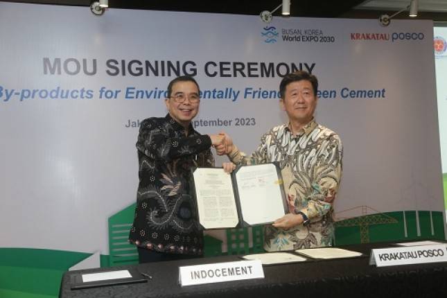 Tingkatkan Pasokan Semen Ramah Lingkungan, Indocement Tandatangani Nota Kesepahaman dengan Krakatau Posco
