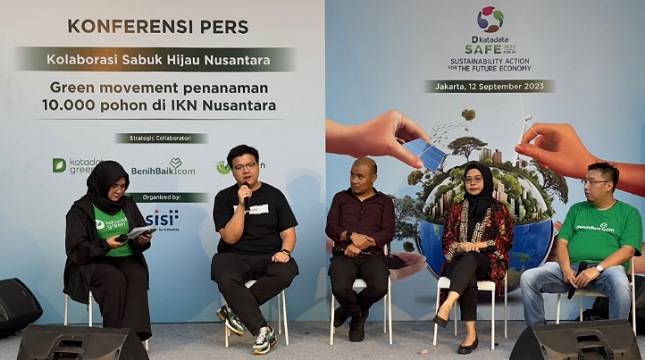 Gerakan Kolaboratif 'Green Movement Sabuk Hijau Nusantara' Tanam 10 Ribu Pohon di IKN