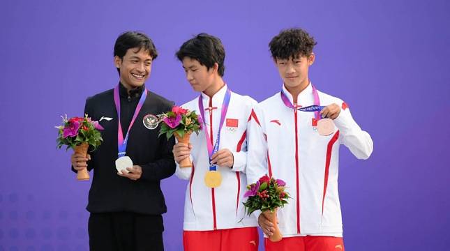 Skateboard Indonesia Raih Perak Asian Games 2023